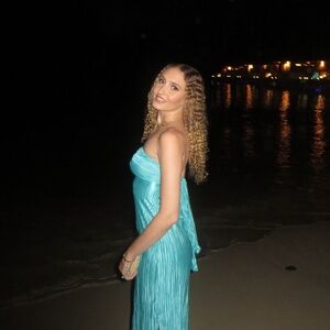 Blue tie back vacation dresss